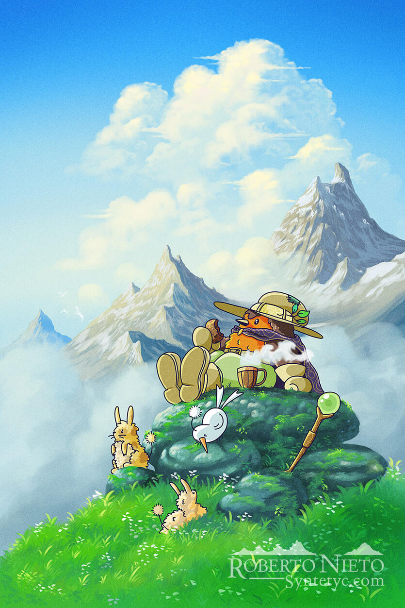 Anime and ghibli inspired poster from Displate